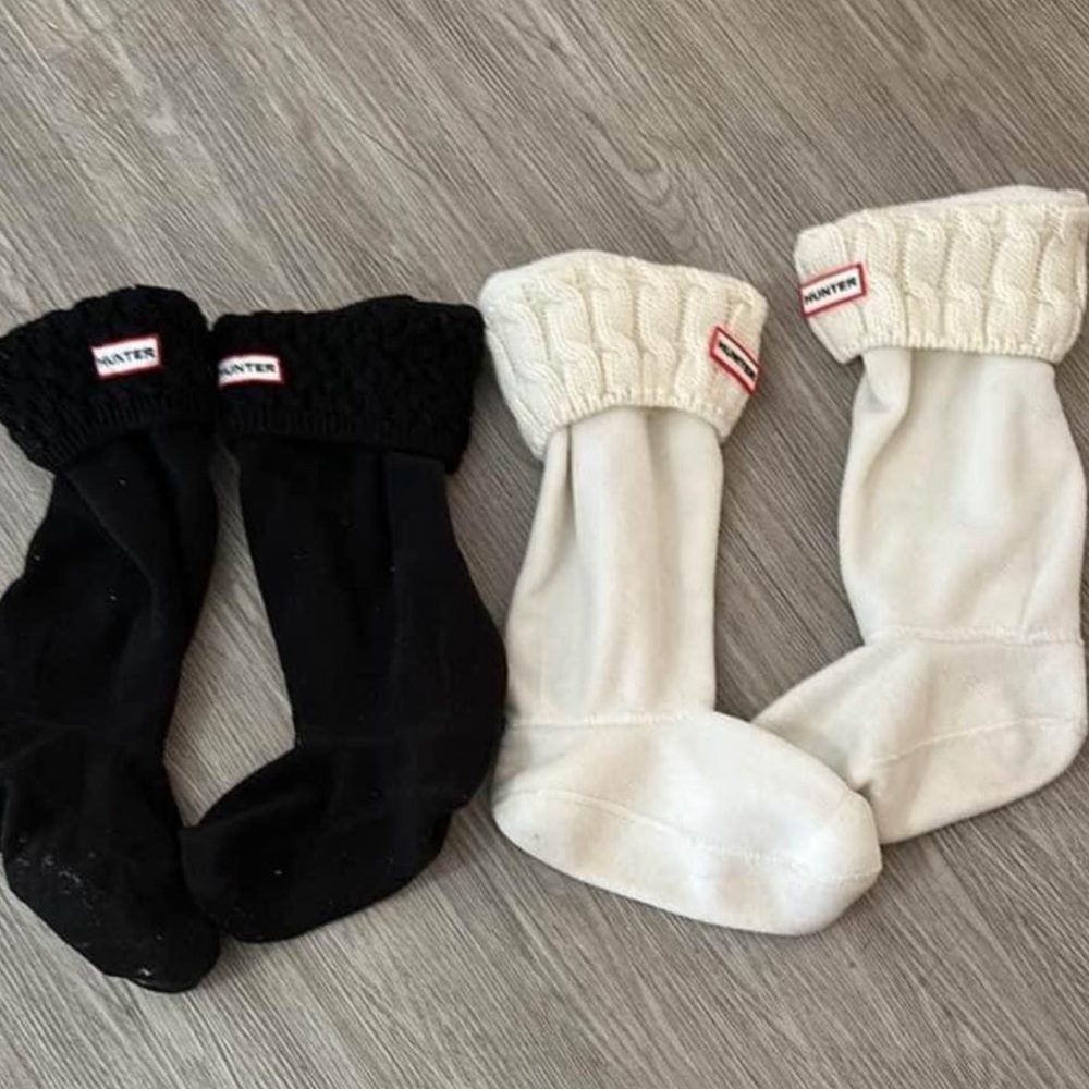 Hunter boot socks x 2